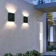 thumbnail image 5 of XMMSWDLA 2 Pack LED Square Up and Down Lights Outdoor Wall Light，Body in Aluminum Waterproof Outdoor Wall Lamps Solar Wall Light Up And Down Glow Wall Light Outdoor Garden Lamp halloween lights, 5 of 9