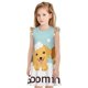 thumbnail image 1 of Fotbe Cute Dog In Bathtub1 Vestido de Dormir para Niñas de 3 a 10 Años, Mangas Cortas, Estilo Princesa, Pijama Camisón con Mangas Voladas-X-Large, 1 of 6