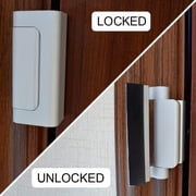 Ywmsfl Home Security Door Lock Aluminum Alloy Door Reinforcement Lock Flip High Night Lock Childproof Door Security Device