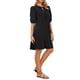 thumbnail image 4 of Vestido Babydoll Chic de Verano para Mujeres con Bordado, Mangas Abullonadas y Dobladillo con Volantes, Vestidos Cortos S Negro, 4 of 6