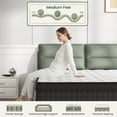 thumbnail image 2 of Queen Size 12" Hybrid Mattress - Gel Memory Foam & Pocket Springs, Medium Firm Feel, Motion Isolation, Pressure Relief, CertiPUR-US, 2 of 12