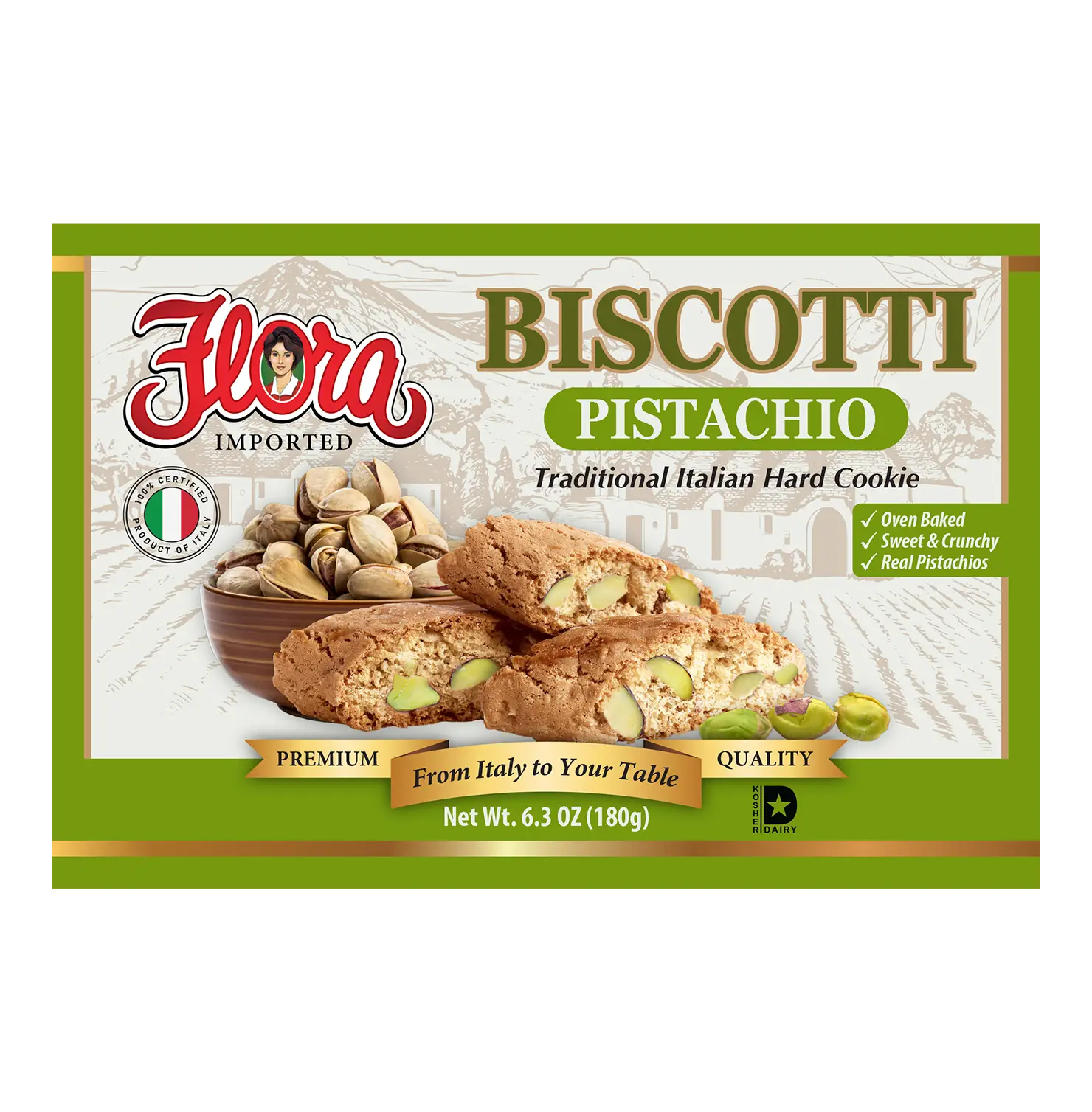 (3 pack) Pistachio Biscotti