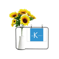 thumbnail image 1 of Chestry Elements Period Table Alkali Metal Potassium K Artificial Sunflower Vases Bottle Blessing Card, 1 of 3