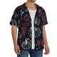 thumbnail image 2 of Fotbe Thanksgiving Camisa Estampada de Manga Corta para Hombre, Casual de Verano, Estilo Playero, Sin Arrugas-Small, 2 of 5