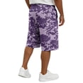 thumbnail image 5 of LTTVQM Men's Camo Shorts 2026 Casual Elastic Drawstring Summer Shorts Lightweight Fashion Walking Short Trousers with Pocket Purple 4XL, 5 of 5