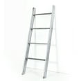 thumbnail image 1 of Gymax Wall Leaning Blanket Ladder Wood Decorative Quilt Blankets Holder Rack Grey, 1 of 10