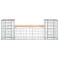 thumbnail image 3 of vidaXL Garden Bench Gabion Design 183x41x60.5 cm Solid Wood Douglas, 3 of 5