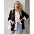 thumbnail image 4 of Floral Button Down Shirts for Women Floral Print Blouse Casual Dressy Long Sleeve Boho Tops, 4 of 8