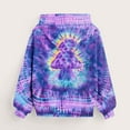 thumbnail image 4 of Girls Tie Dye Hoodies Oversized Kids Sweatshirts Loose Casual Fleece Hoodie Long Sleeve Shirts with Pockets Fashion Sweat Tops Baggy Fall Winter Sweatshirt Gym Streetwear, 4 of 6