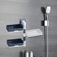 thumbnail image 4 of ¡Oferta Imperdible!, Jabonera autoadhesiva de 3 capas para montaje en pared, caja de jabón giratoria para baño y cocina Akmoler, 4 of 9