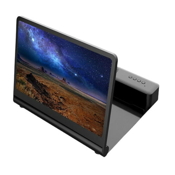 Sidaley Lupa de pantalla de teléfono de 12 pulgadas amplificador de pantalla de teléfono creativo 3D ligero plegable con altavoz Bluetooth expansores Teléfono y Comunicación Numero 3