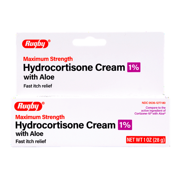 Rugby 536127780 Hydrocortisone Cream 1 Percent Tube 1 (Pack of 6)