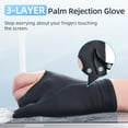 thumbnail image 2 of Juego de 2 guantes de dibujo ANMONE Palm Rejection para iPad Surface, 2 of 7