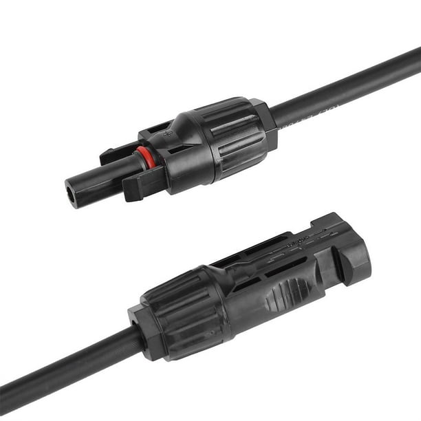 Paire de rallonges de cable solaire 6 mm² avec Connectique MC4 batte