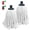 White, variant on Cotton String Screw-on Replacement Head Compatible with O-Cedar, Fit All Standard American Threading Mop Handle, Cotton String Mops for Floor Cleaning (2 PCS, White)