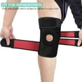 thumbnail image 4 of Arboraoe Knee Brace Support 30-50cm Adjustable Neoprene Breathable Knee Sleeve Elastic Compression Knee Protector for Stability,Injury Recovery and Sports Open Patella Dual Stabilizers for, 4 of 5