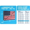 thumbnail image 6 of Garnetics 70-75” Outdoor TV Cover Waterproof and Weatherproof Outside Television Protector, USA Flag, 6 of 8