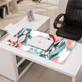 thumbnail image 3 of Pink Watercolor Flowers Mousepad Gaming Pad Mouse Waterproof No Slip for Office Home Work Gaming Table Tables Mousemat Rubber Base Mousepad with Stitched Edges 35.4x15.7inches, 3 of 7