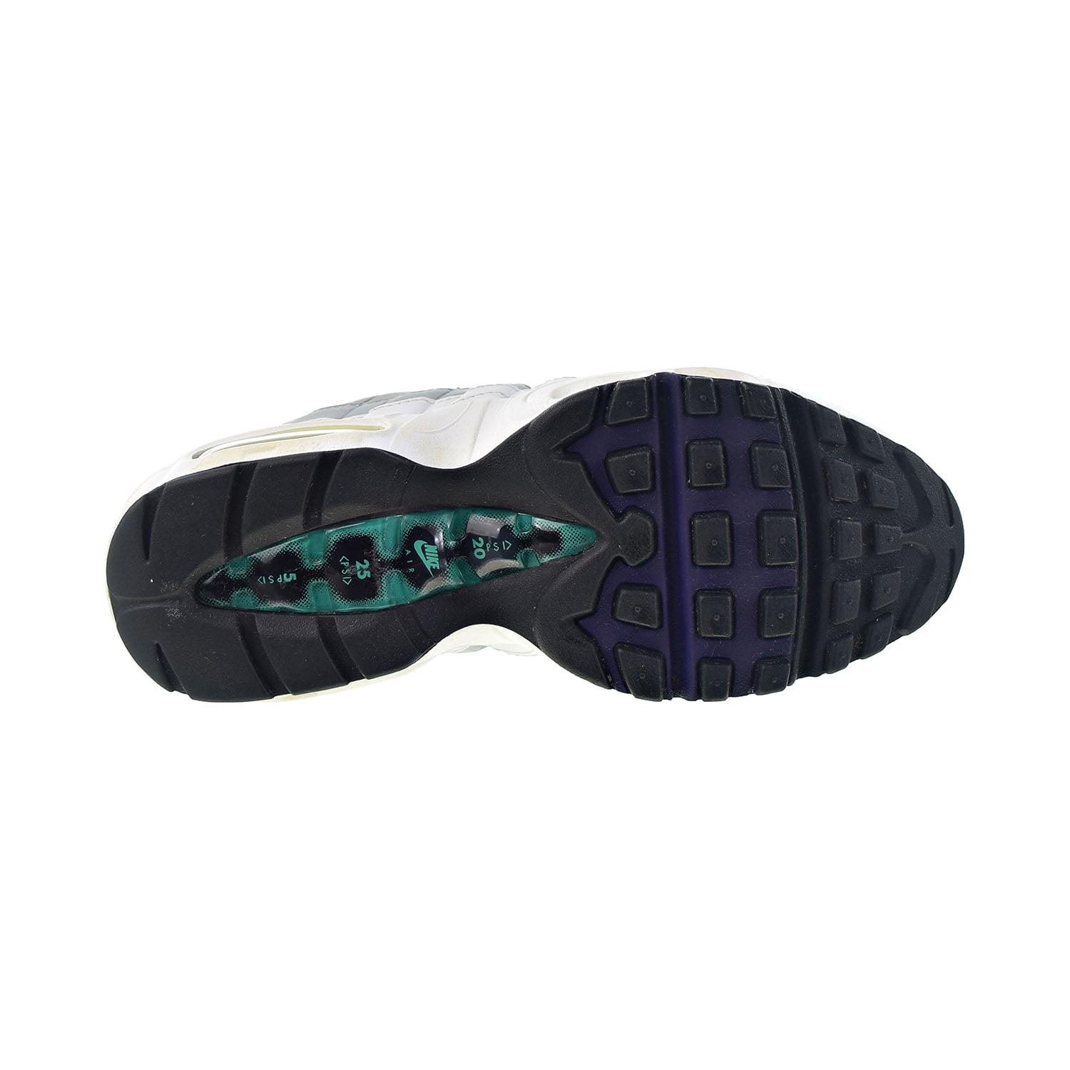 Andrew Halliday Cha mezcla Nike Air Max 95 "Grape" Women's Shoes White-Court Purple-Emerald Green  307960-101 - Walmart.com