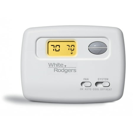 White-Rodgers 1F78-144 Single Stage Non-Programmable Thermostat with Battery