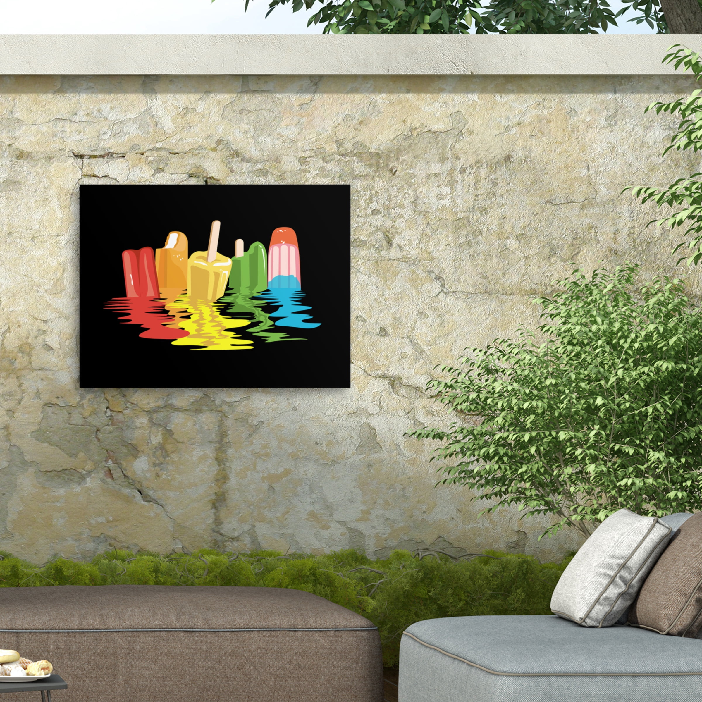 Rachel Caldwell 'Melted Summer Dreams' Outdoor Canvas 35x47