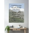 thumbnail image 2 of Psalm 121:1-2, Bible Verse Poster Wall Art, Modern Wall Decor For Living Room Bedroom, 8x12 UNFRAMED, 2 of 3