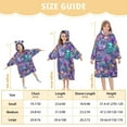 thumbnail image 3 of joogoo Wearable Blanket Hoodie for Magic Fish Ocean Castle Oversized Sherpa Hooded 3-14 YR M, 3 of 7