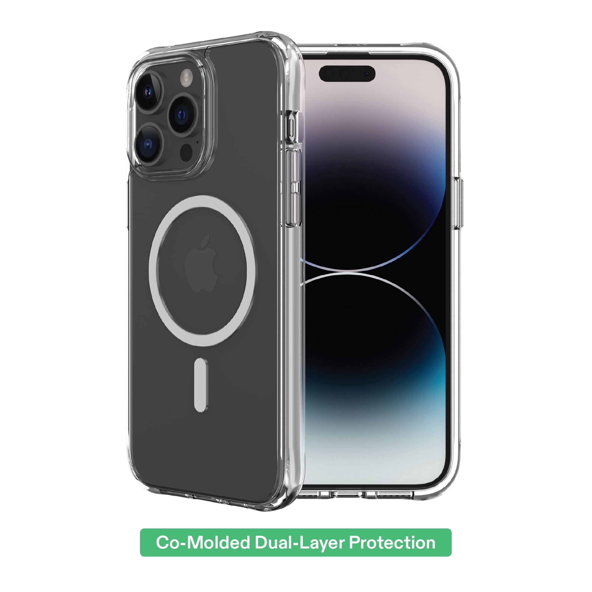 onn MagSafe Compatible Phone Case for iPhone 14 Pro Max - Clear