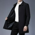 thumbnail image 5 of Men's Autumn Business Casual Trench Coat Non-iron Processing Medium-length Fashion Slim Coat Jacket, 5 of 5
