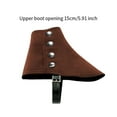 thumbnail image 4 of Polainas de gánster para hombre, regalo de Halloween, accesorios fotográficos, fundas para botas de pirata medieval de los años 20 Café, 4 of 10