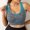 Sky Blue, variant on Women'S Cotton Light Blue Nylon Underwear Sexy Underwear For Women New Plus Size Vest Crop Wire Free Bra Lingerie V Neck Lingerie S 3Xl