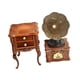 thumbnail image 5 of Muebles para casa de muñecas en miniatura con gramófono a escala 1:12 con mueble, accesorios para casa de muñecas, tocadiscos para microadornos, 5 of 9