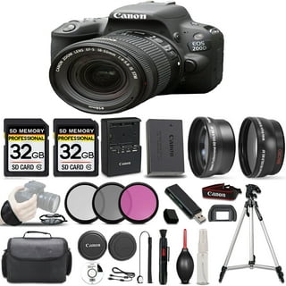 Canon EOS 2000D / Rebel T7 Camera with EF-S 18-55mm f/3.5-5.6 is II Lens  (Black) + 16GB Memory Card + Pixi Basic Accessories 