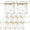 thumbnail image 1 of 50 bolsas de regalo de malla con cordón, bolsas de joyería, bolsas pequeñas para regalos, bolsas de dulces con forma de luna y estrella., 1 of 8
