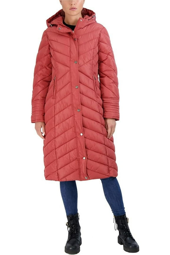 Womens Winter Jacket  Long Length Quilted Maxi Puffer Parka Coat (S-3X)