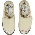 thumbnail image 2 of Silverts Chaussons à Bout Ouvert pour Femmes Intérieur & Extérieur Fermeture Facile, 5, Beige, 2 of 2