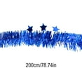 thumbnail image 3 of GFHFHITJ Christmas Tinsel Garland,Shiny Metallic Foil Decorations for Parade Floats,Halloween,Christmas Tree,New Year Parties,Birthday Party,Indoor And Outdoor Disco Party Supplie(2M,Blue), 3 of 6