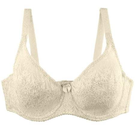 Mrasaso Holiday Gift Finder Women Bras 2PC Plus Size Bralette Comfortable Wireless Lingerie Breathable Seamless UnderwearBeige M