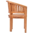thumbnail image 2 of Teak Wood Peanut Outdoor Patio Dining and Sitting Sturdy Arm Chair, A-Grade Teak Wood, 2 of 5