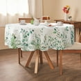 thumbnail image 5 of Leaf Floral Sage Green Round Tablecloth 60x60 Inch,Leaf Printed Tablecloth,Sage Farmhouse Watercolor Waterproof Tablecloth,Suitable for Indoor and Outdoor, Holiday Kitchen Restaurant and Party, 5 of 5