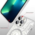 thumbnail image 2 of Magnetic for iPhone 13 Pro Max Case 6.7 inch 2021, Cute Pattern Luxury Cover [Support for Magsafe], Elegant Electroplating Camera Protection Screen Protector Phone Case for Girls Women -Silver, 2 of 10