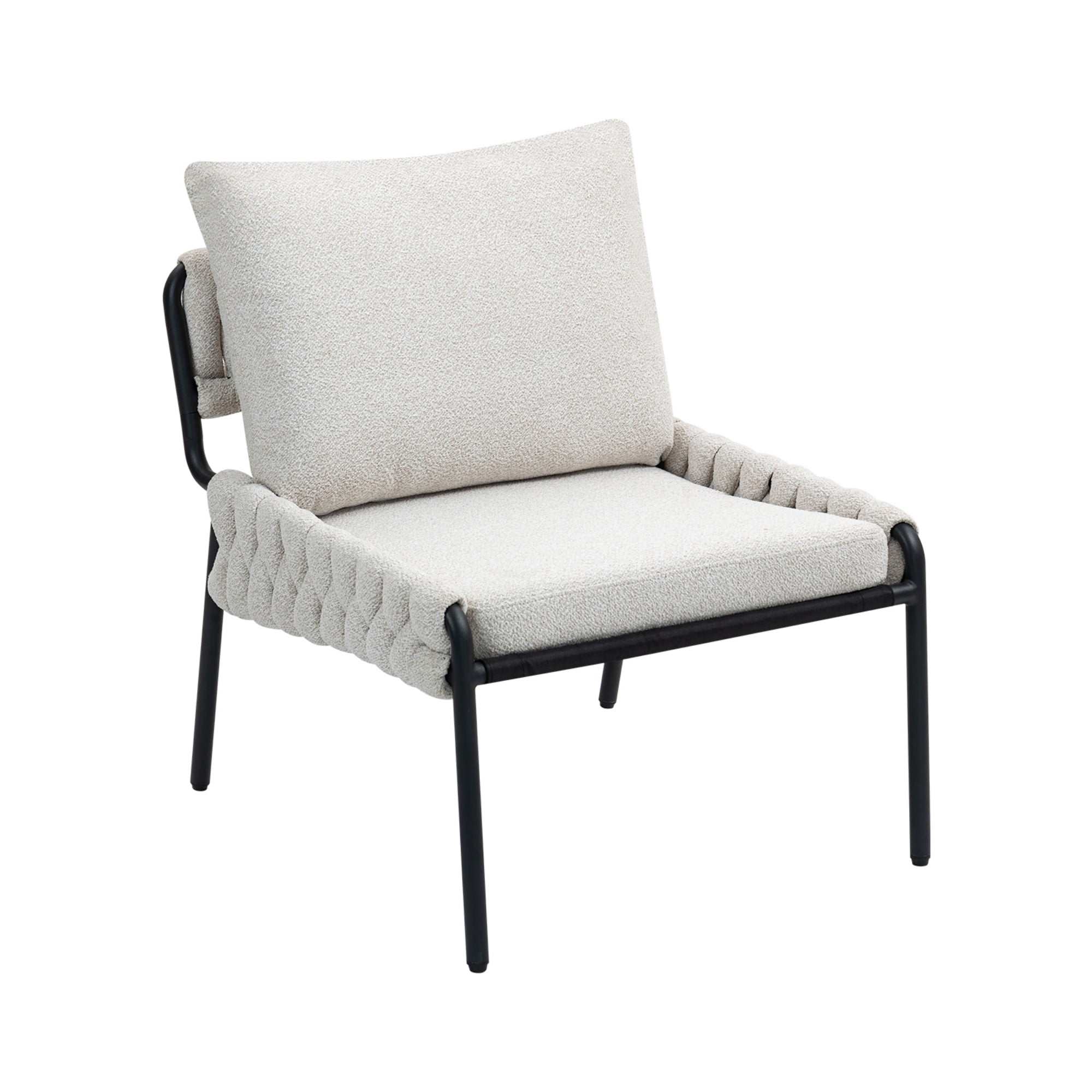 Modern Accent Chair,Comfortable Armchair Lounge Chair for Living Room,Bedroom,Beige