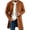 Coffee, variant on Miqool Men's Trench Coat Pea Coat Winter Business Long Jacket Overcoat with Pockets Knit Outerwear Long Sleeve S-3XL