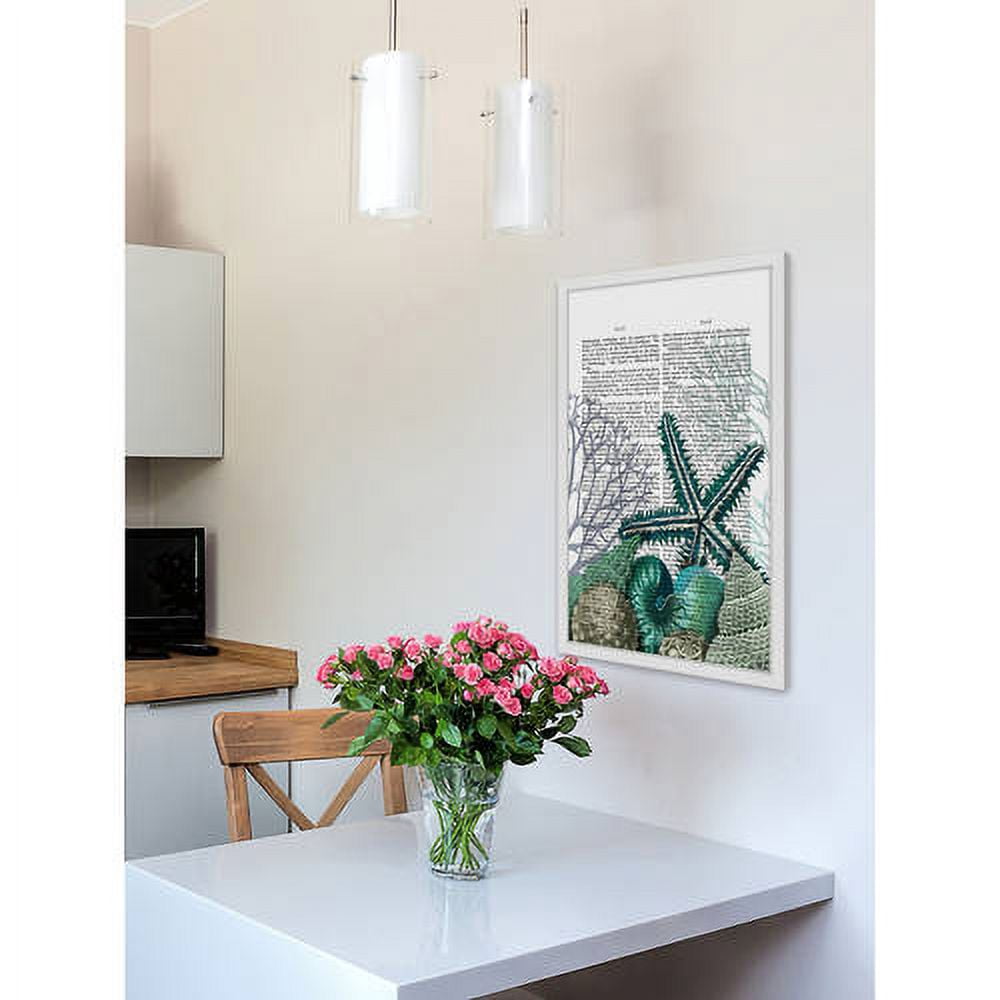 Marmont Hill "Starfish Under the Sea" Framed Painting Print