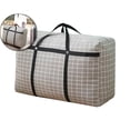 thumbnail image 1 of Dvruxg Storage Bag, Foldable Hand Travel Bag, Large Capacity Moving Packing Bag, Large Capacity Oxford Cloth Storage Bag for Clothes Quilts, Gray 33.07x19.29 Inch, 1 of 5