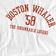 thumbnail image 3 of Boston Whaler Boston Collegiate Red Kids T Shirt for Youth Boys and Girls, White, Large, 3 of 4