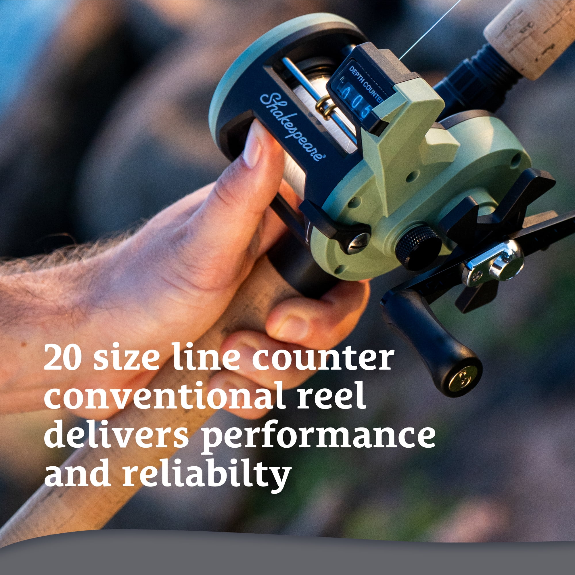 Shakespeare Wild Conventional Combo 7'10" 2-Piece Fishing Rod and Reel Combo