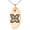 Rose, variant on Stainless Steel Aztec Freedom Rune Engraved Small Oval Charm Pendant Necklace