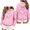 Pink, variant on Women's Heart Printed Long Sleeve Hoodies Fall Fleece Lined Oversized Casual Graphic Pullover Hooded Sweatshirts S-XXL