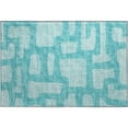 thumbnail image 2 of Addison Rugs Mayfield Washable Transitional Contemporary Turquoise Rectangle Rug, 1'8" x 2'6", 2 of 5